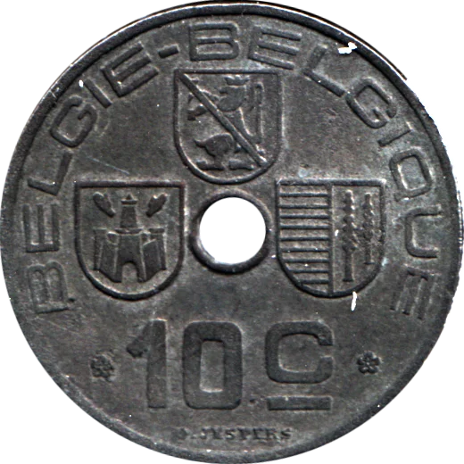 10 centimes, 1943 Reverse