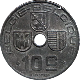 Preview 10 centimes, 1943 reverse