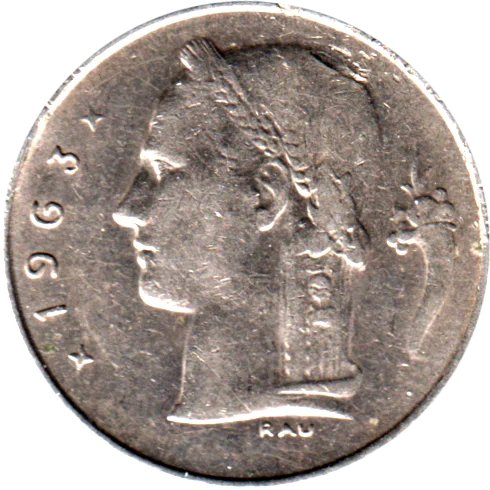 1 Franc, 1963 Obverse