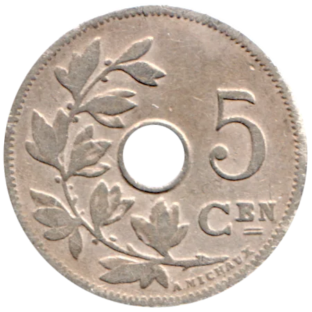 5 centimes, 1906 Reverse