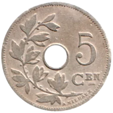 Preview 5 centimes, 1906 reverse