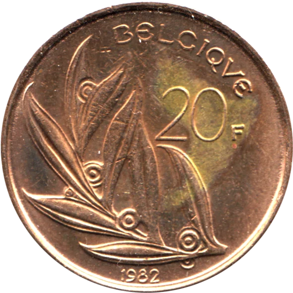 20 Francs, 1982 Reverse