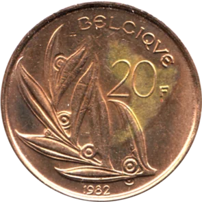 Preview 20 Francs, 1982 reverse