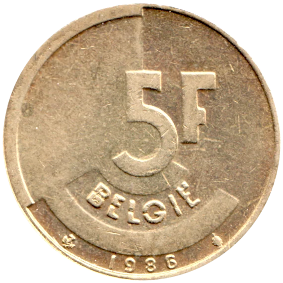 5 Francs, 1986 Reverse