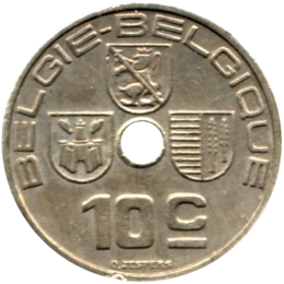Preview 10 centimes, 1939 reverse