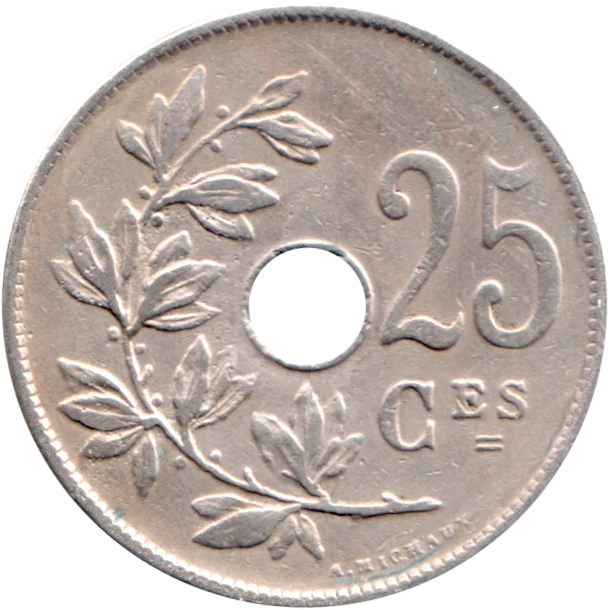 25 centimes, 1920 Reverse