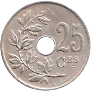 Preview 25 centimes, 1920 reverse