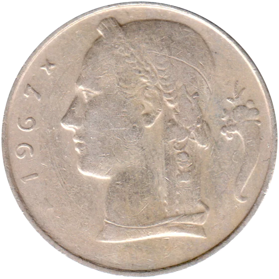5 Francs, 1967 Obverse