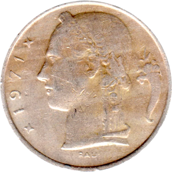 5 Francs, 1971 Obverse