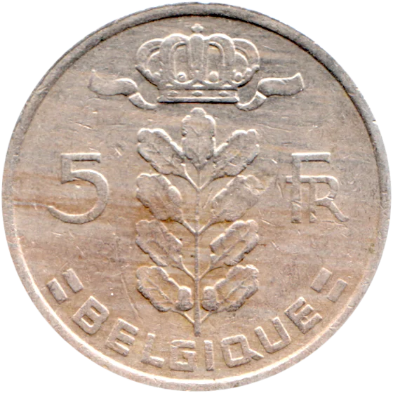 5 Francs, 1971 Reverse