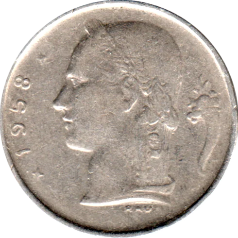 1 Franc, 1958 Obverse
