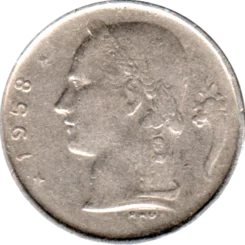 Preview 1 Franc, 1958 obverse