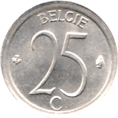 25 centimes, 1973 Reverse