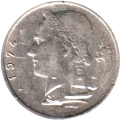 Preview 1 Franc, 1974 obverse