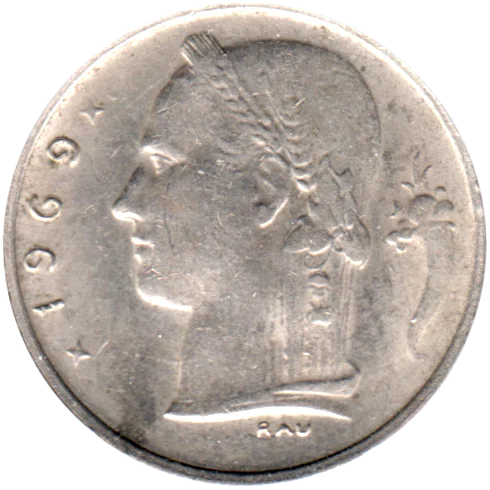 1 Franc, 1969 Obverse