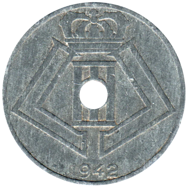 25 centimes, 1942 Obverse