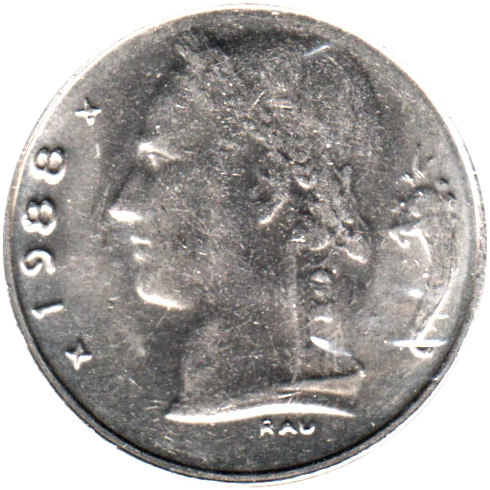1 Franc, 1988 Obverse
