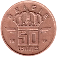 Preview 50 centimes, 1956 reverse