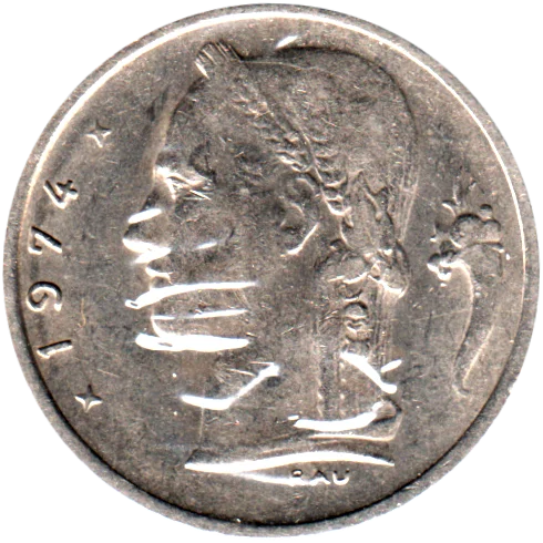 1 Franc, 1974 Obverse