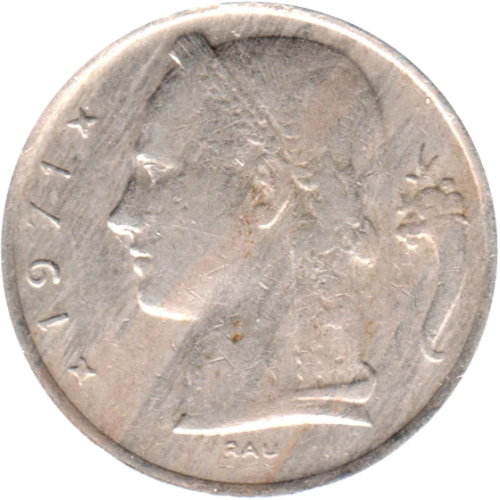 5 Francs, 1971 Obverse