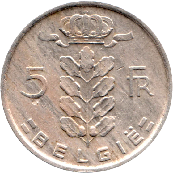 5 Francs, 1971 Reverse