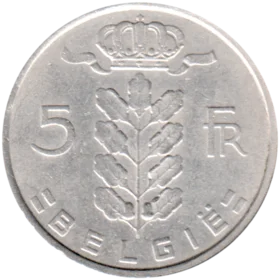 Preview 5 Francs, 1975 reverse