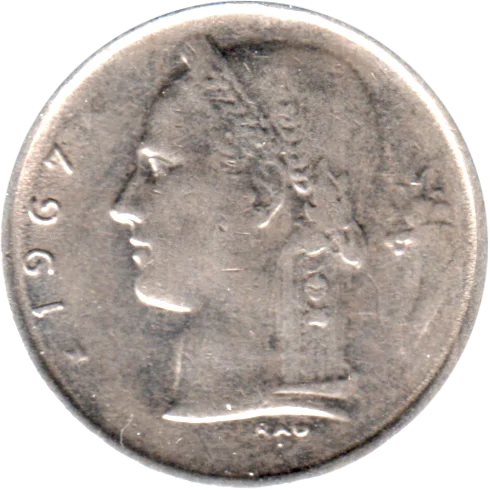 1 Franc, 1967 Obverse