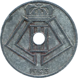 Preview 25 centimes, 1943 obverse