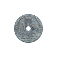 Preview 25 centimes, 1943 reverse