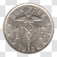 Preview 1 Franc, 1934 reverse