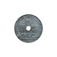 Preview 25 centimes, 1943 reverse