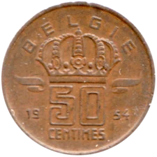 Preview 50 centimes, 1954 reverse