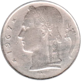 Preview 5 Francs, 1967 obverse
