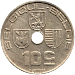Preview 10 centimes, 1938 reverse