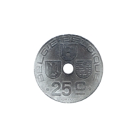 Preview 25 centimes, 1942 reverse