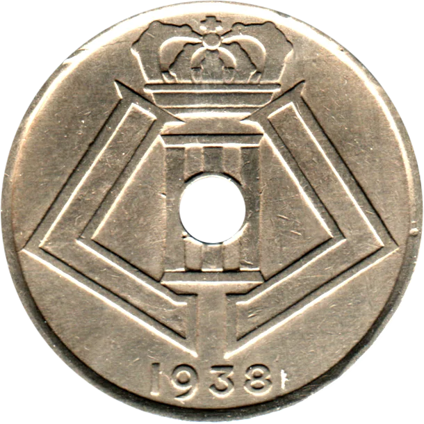25 centimes, 1938 Obverse