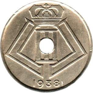 Preview 25 centimes, 1938 obverse