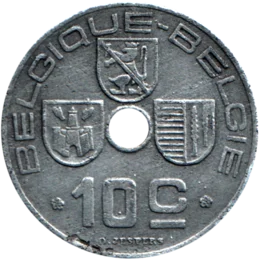 Preview 10 centimes, 1943 reverse