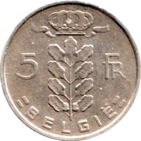 Preview 5 Francs, 1949 reverse
