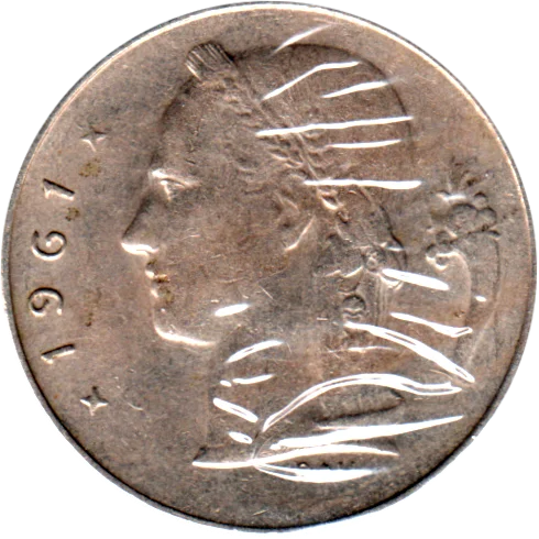 1 Franc, 1961 Obverse