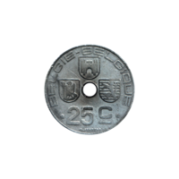 Preview 25 centimes, 1944 reverse