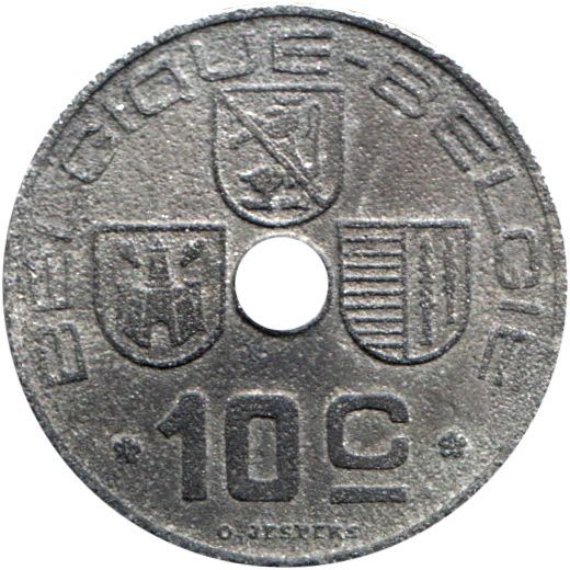 10 centimes, 1942 Reverse