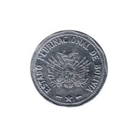 Preview 2 Bolivianos, 2012 obverse