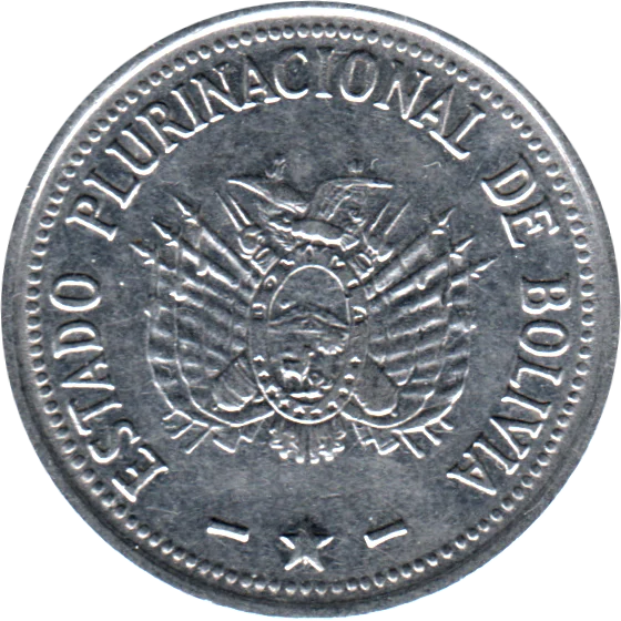 50 centavos, 2010 Obverse