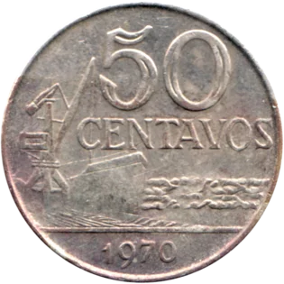 Preview 50 centavos, 1970 reverse