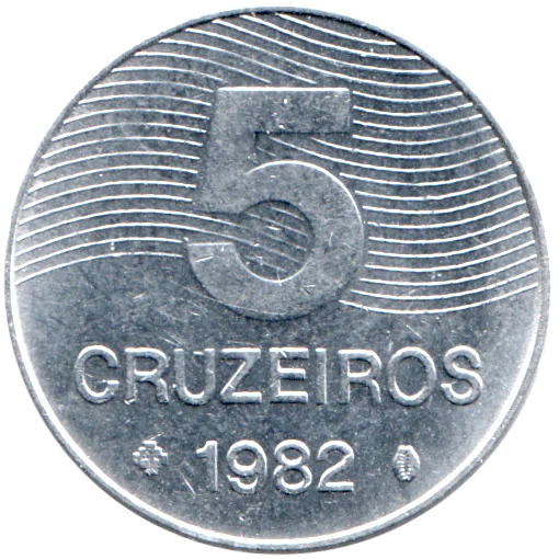5 Cruzeiros, 1982 Reverse
