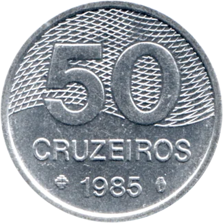 Preview 50 Cruzeiros, 1985 reverse