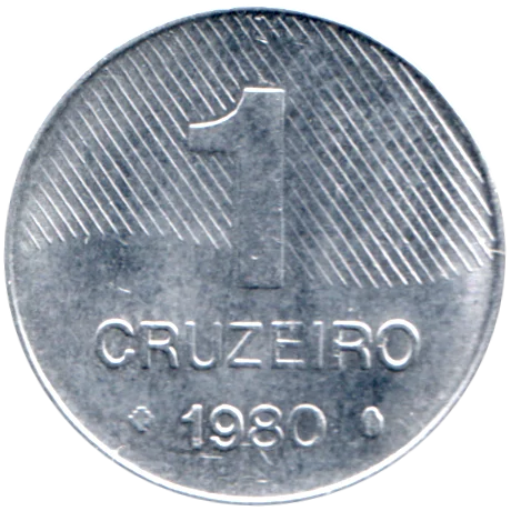 1 Cruzeiro, 1980 Reverse