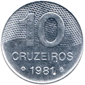 Preview 10 Cruzeiros, 1981 reverse