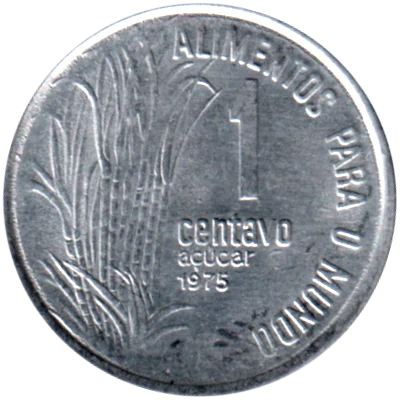 1 centavo, 1975 Reverse